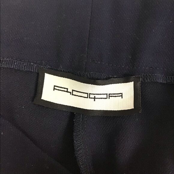 ROQA Designed In Germany Navy Side Stripe Knit Skinny Pants Size Small - Picture 7 of 10